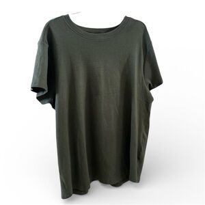 NWT TORRID HERITAGE CREW NECK RIBBED DEEP DEPTHS TEE 4